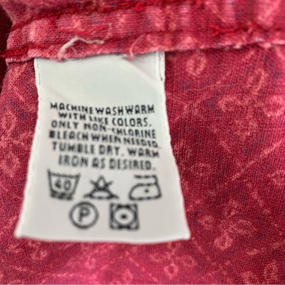 AKA Eddie Bauer Mens Short Sleeve Linen Camp Shirt Size Medium - Picture 4 of 4